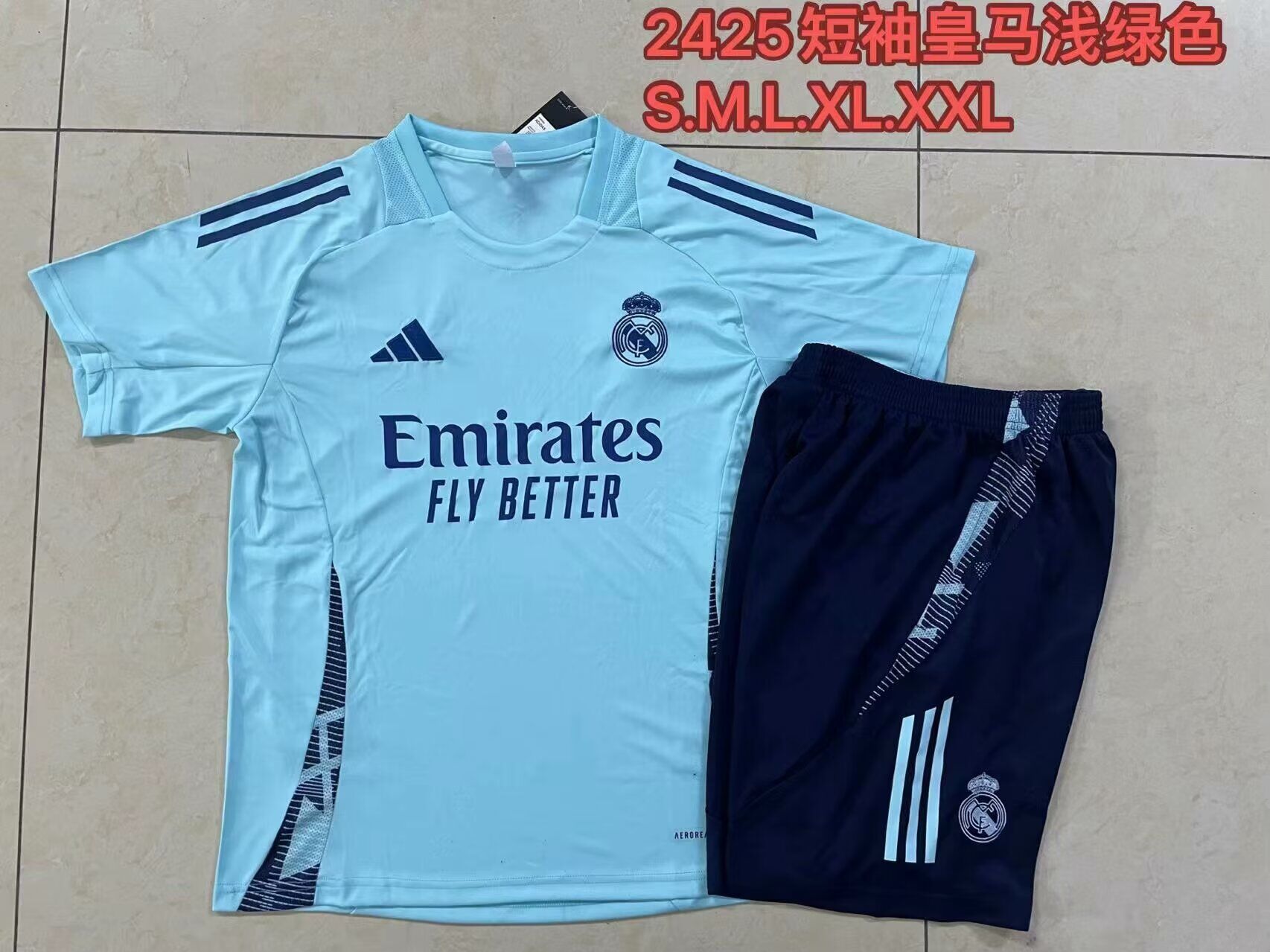 AAA Quality Real Madrid 24/25 Lake Blue Training Kit